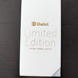 Owlet tangerine fabric socks